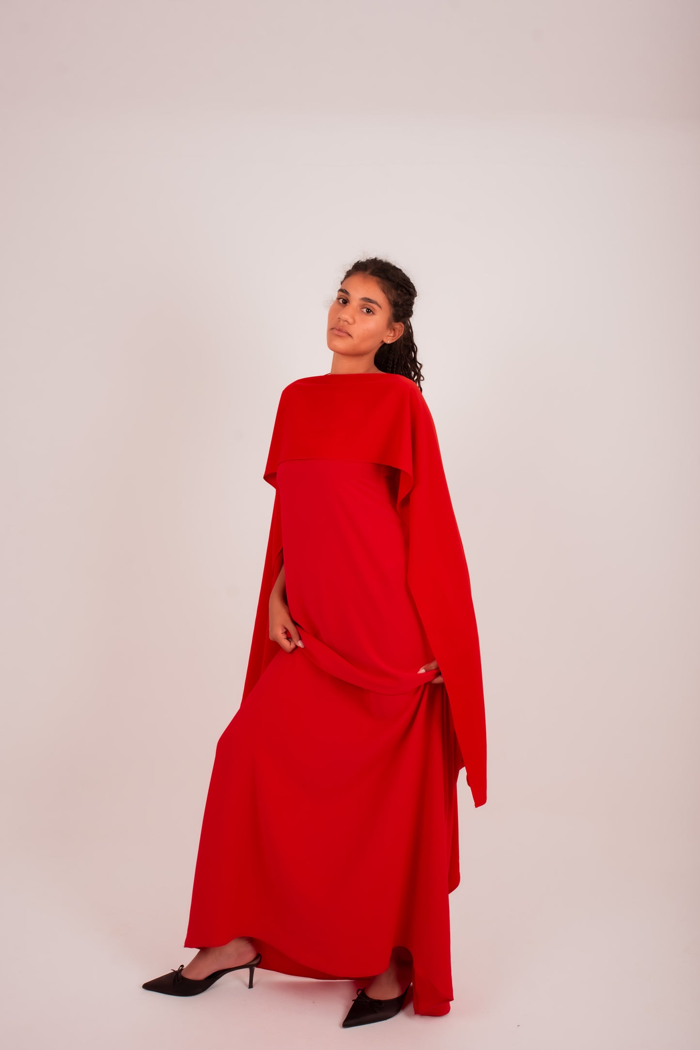 Scarlet Cape Dress