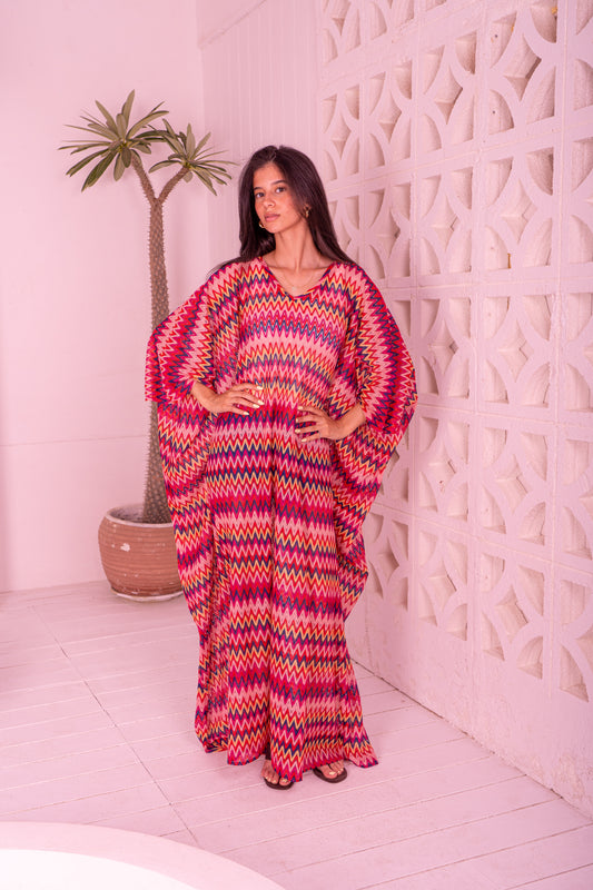 Zigzag Maxi Coverup