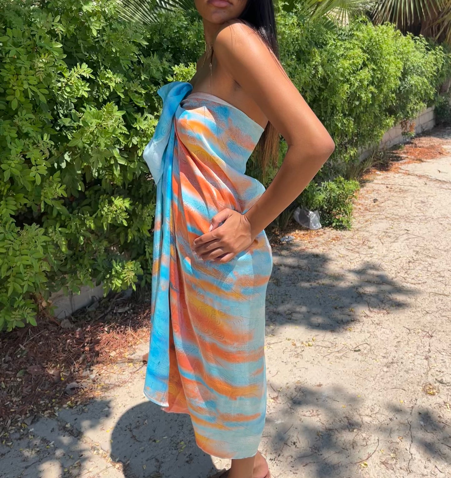 galaxy orange wrap