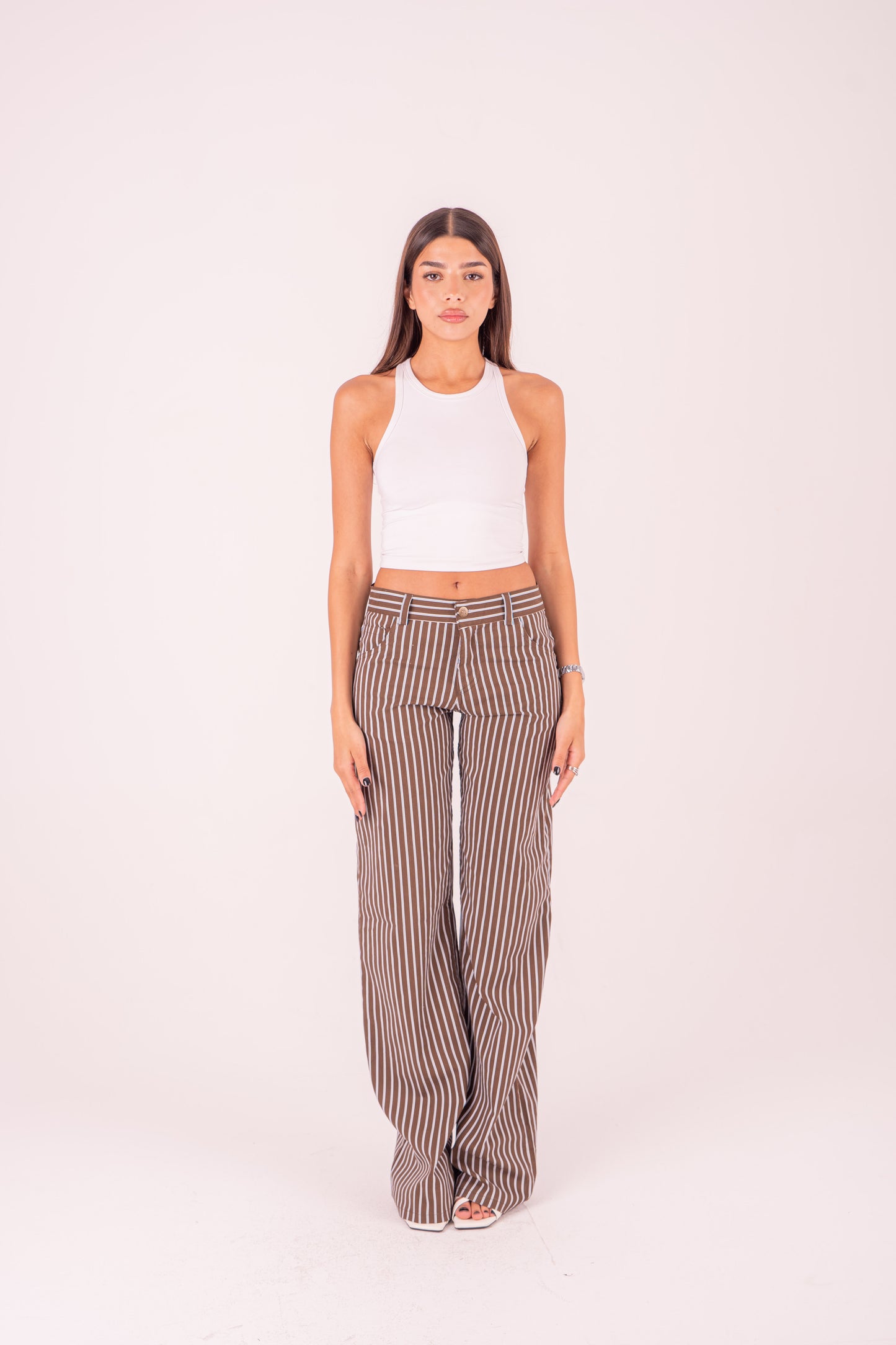 Blue Pinstriped Pants