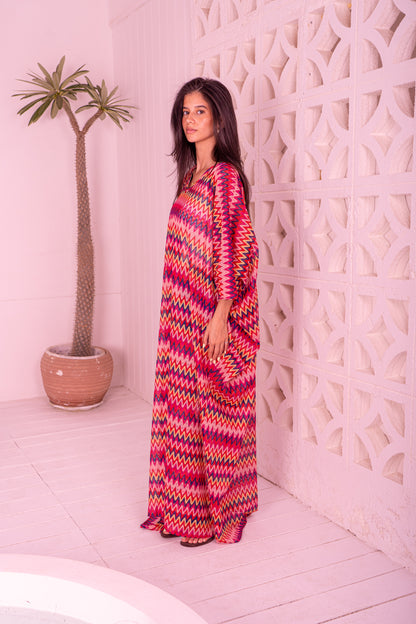 Zigzag Maxi Coverup