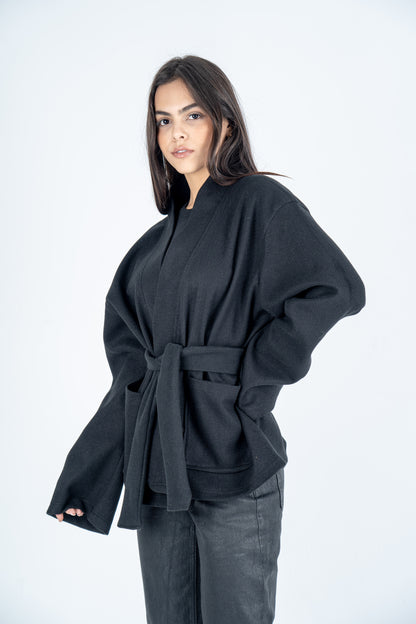 Black Belted Jacket