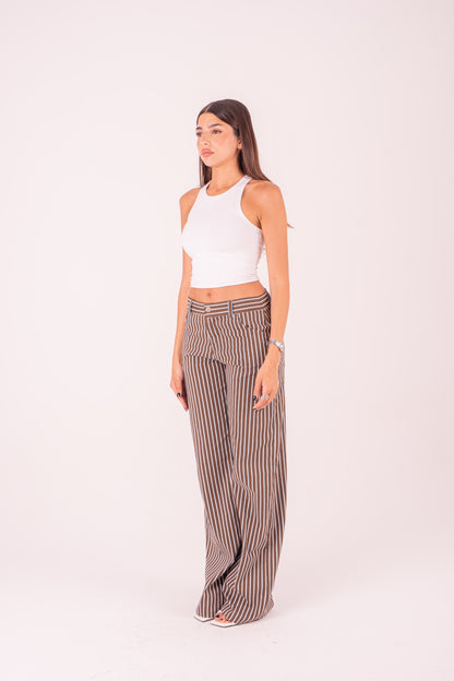 Blue Pinstriped Pants