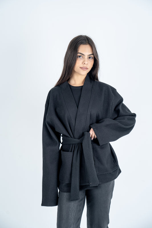 Black Belted Jacket
