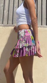 Mosaic Ruffled Skirt