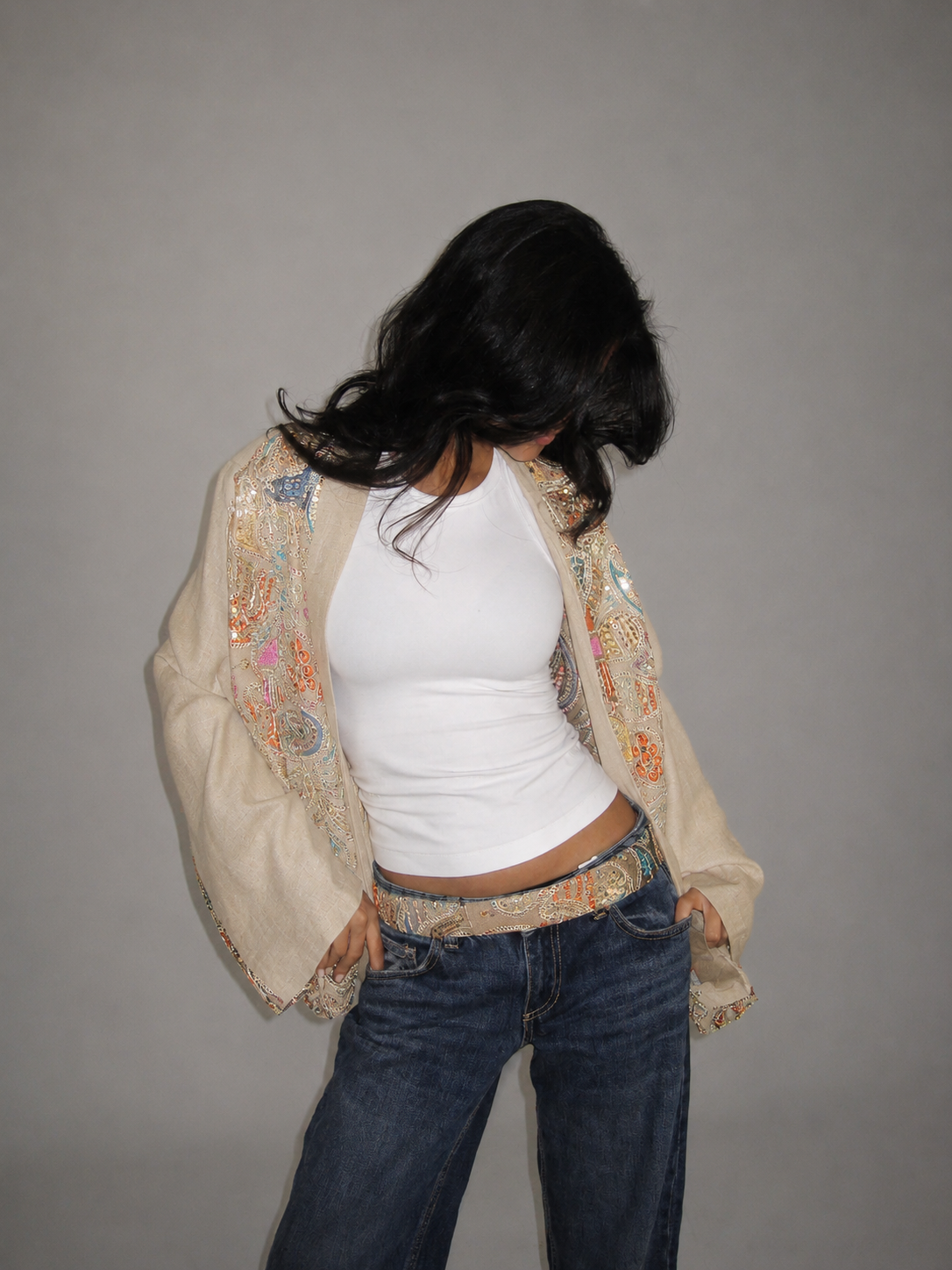 Najma Beige Cardigan