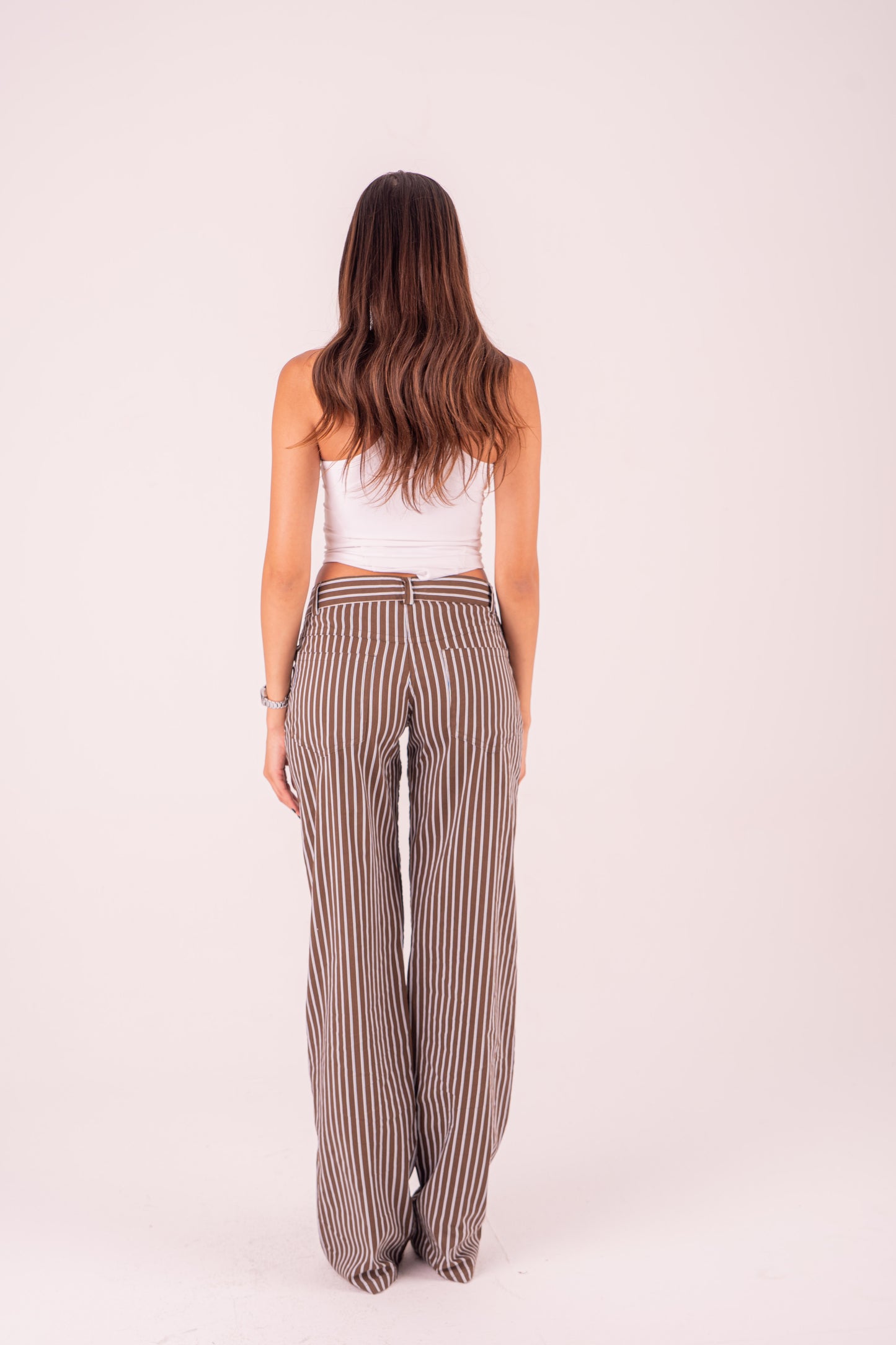 Blue Pinstriped Pants