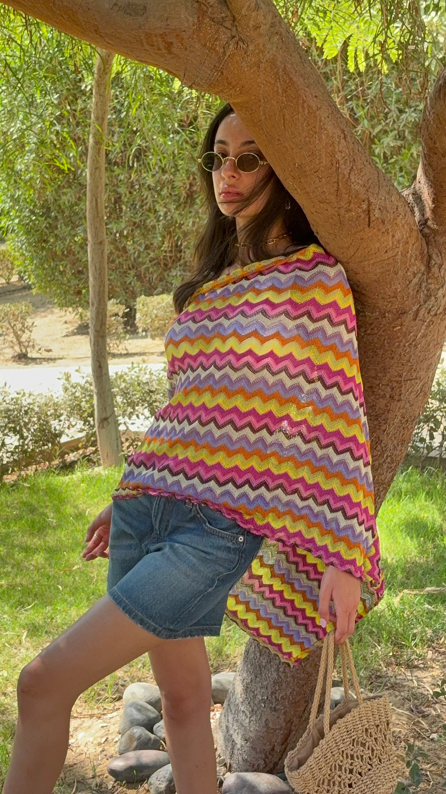 Zigzag Poncho