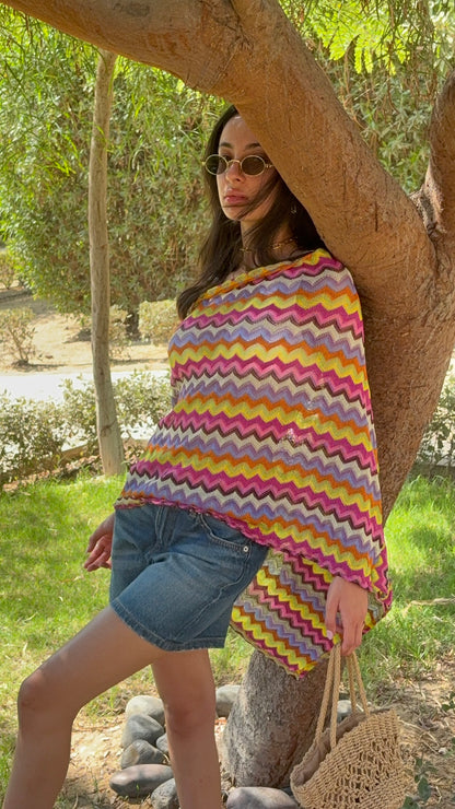 Zigzag Poncho