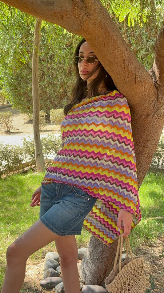 Zigzag Poncho