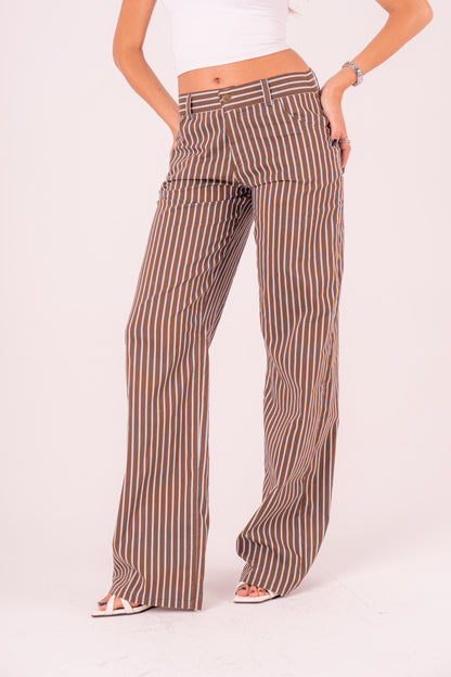 Blue Pinstriped Pants