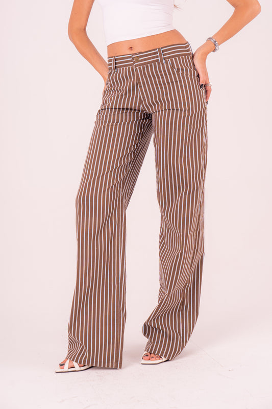 Blue Pinstriped Pants