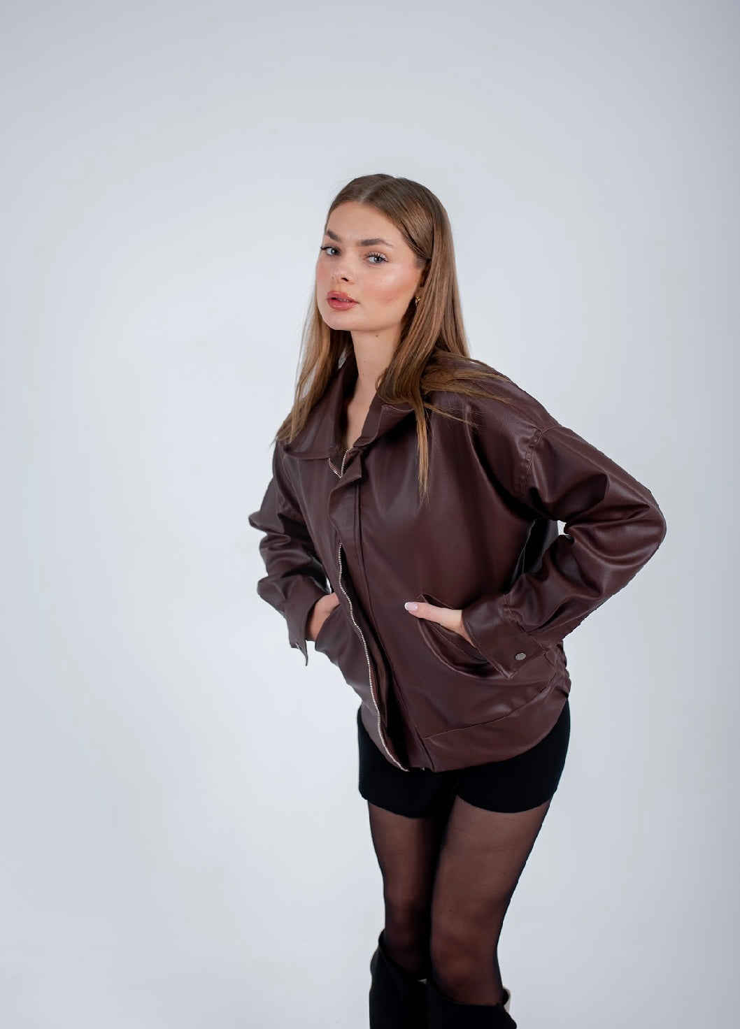 Chocolate Leather Jacket