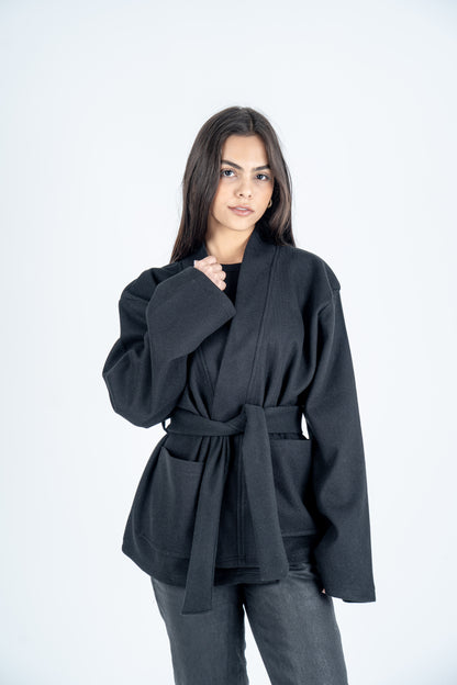 Black Belted Jacket