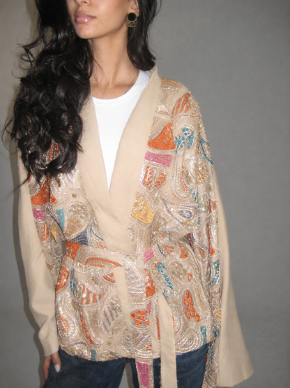Najma Beige Cardigan