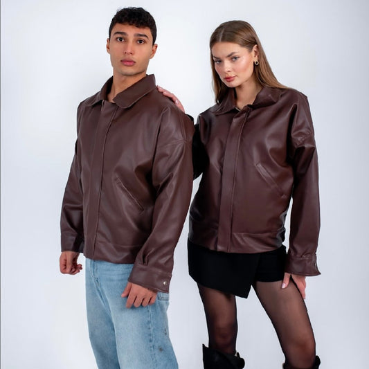 Chocolate Leather Jacket