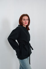 Black Belted Jacket