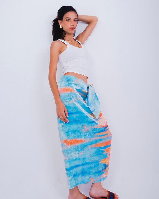 galaxy orange wrap