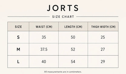 White Gabarden Jorts